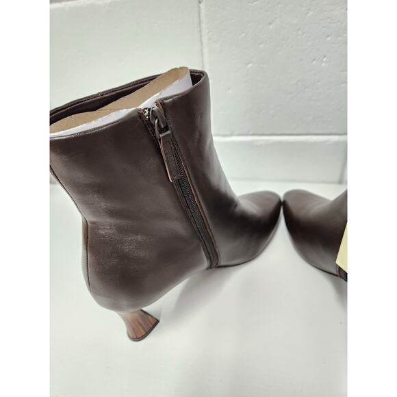 Sanctuary Women's SA-Sleek Java Leather Ankle Boots, Sz 9.5, Spool Heel, Classic - Picture 5 of 10